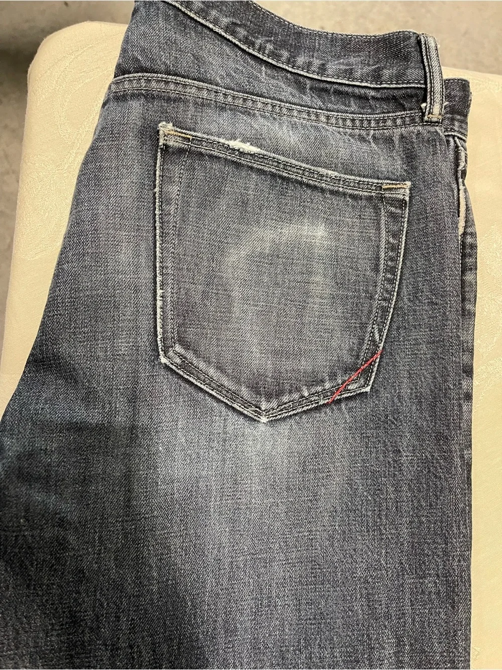 Banana Republic Men's Faded Blue Straight Jeans